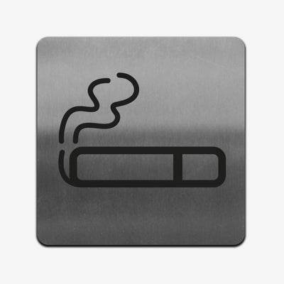 Smoke Zone - Stainless Steel Sign Information signs square Bsign