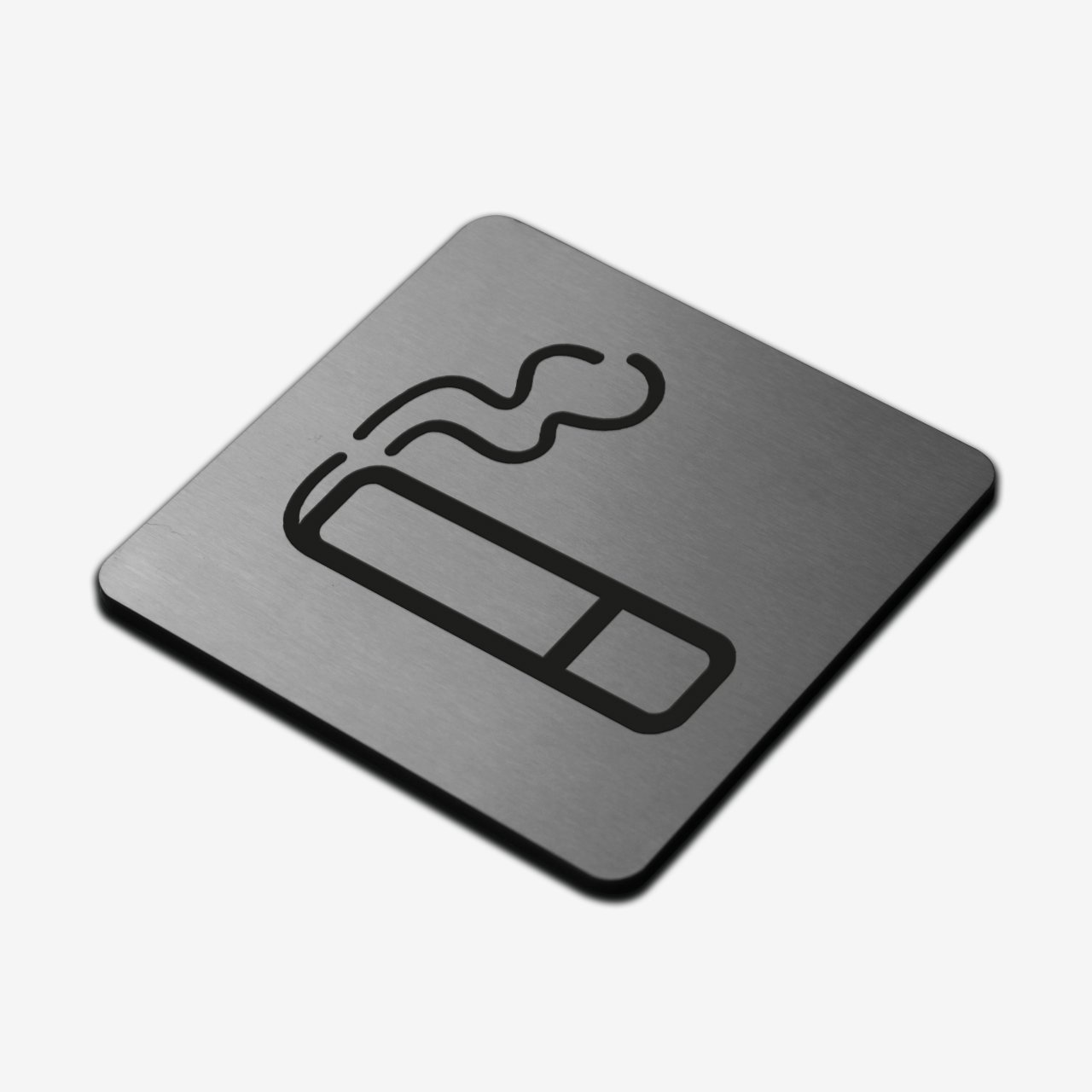 Smoke Zone - Stainless Steel Sign Information signs square Bsign