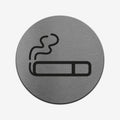 Smoke Zone - Stainless Steel Sign Information signs circle Bsign - Photo #3