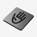 Staff Only - Stainless Steel Sign Information signs square Bsign - Photo #2