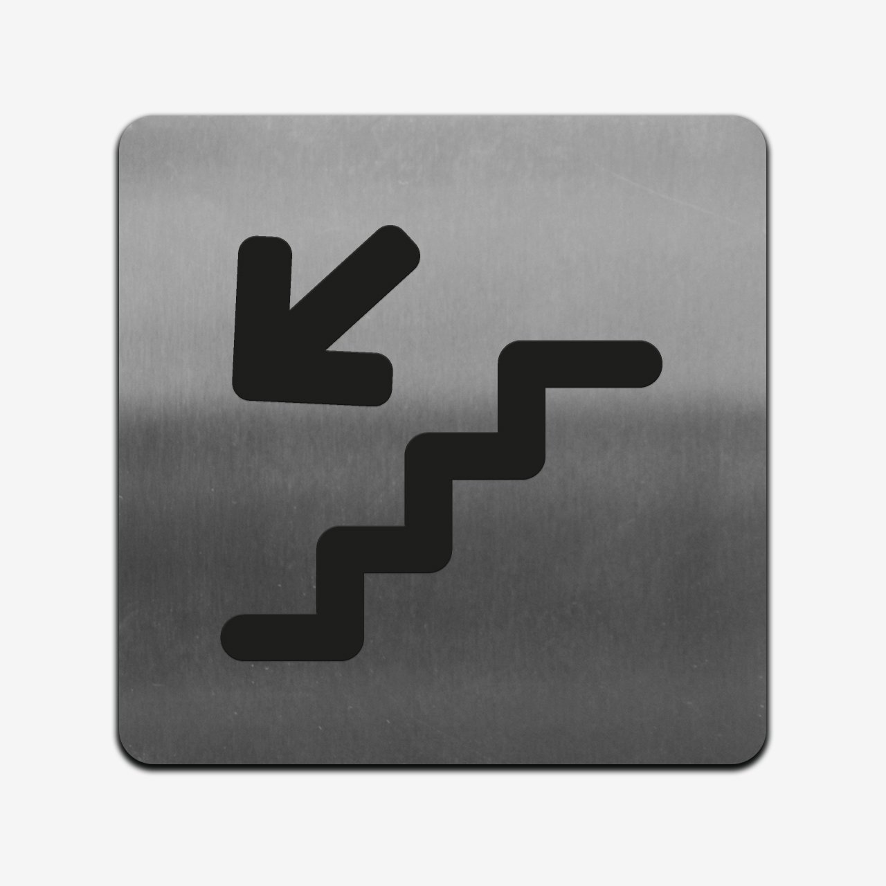 Stairs - Stainless Steel Sign Information signs square Bsign