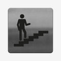 Stairs Interior Indicator- Stainless Steel Sign Information signs square Bsign - Photo #1