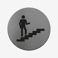 Stairs Interior Indicator- Stainless Steel Sign Information signs circle Bsign - Photo #2