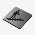 Stairs Interior Indicator- Stainless Steel Sign Information signs square Bsign - Photo #4