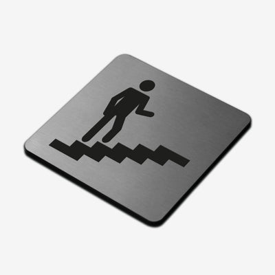 Stairs Interior Indicator- Stainless Steel Sign Information signs square Bsign