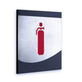 Steel Extinguisher Fire Sign Information signs Anthracite Gray Bsign - Photo #1