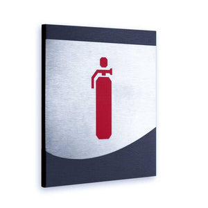 Steel Extinguisher Fire Sign Information signs Anthracite Gray Bsign