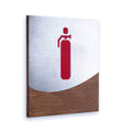 Fire Extinguisher Wall Sign Information signs Indian Rosewood Bsign - Photo #1