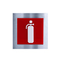 Extinguisher Steel Safety Signage Information signs gray/red/white Bsign - Photo #3