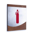 Steel Extinguisher Fire Sign Information signs Indian Rosewood Bsign - Photo #4