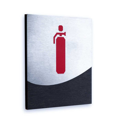 Fire Extinguisher Wall Sign Information signs Anthracite Gray Bsign