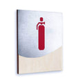 Fire Extinguisher Wall Sign Information signs Natural wood Bsign - Photo #6
