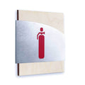 Interior Extinguisher Fire Signs Information signs Natural wood Bsign - Photo #6