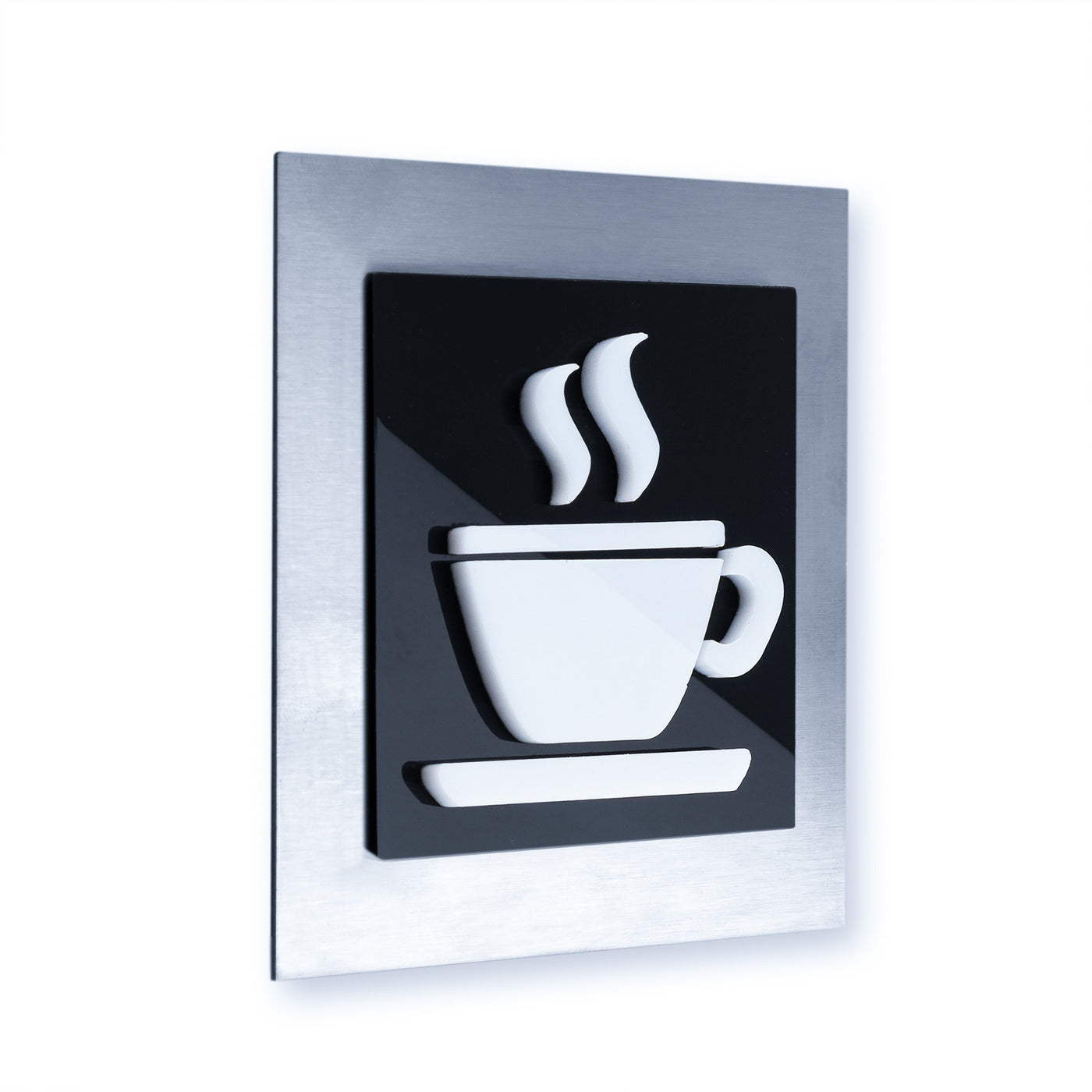 Kitchen Interior Steel Sign Information signs black/white pictogram Bsign