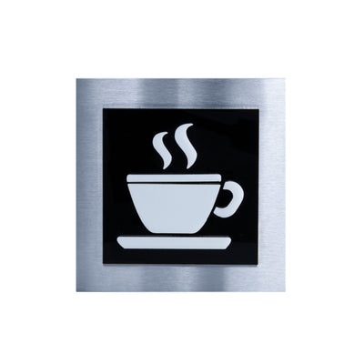 Kitchen Interior Steel Sign Information signs black/white pictogram Bsign