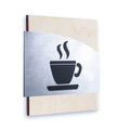 Steel Kitchen Wall Signs Information signs Natural wood Bsign - Photo #6