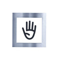 Staff Only Steel Door Signs Information signs white / bkack pictogtam Bsign - Photo #3