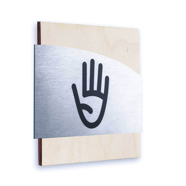 Employees Only Door Signs for Staff Information signs Natural Wood Bsign