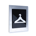 Wardrobe Steel Signs Information signs black / white pictogram Bsign - Photo #1