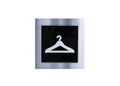 Wardrobe Steel Signs Information signs black / white pictogram Bsign - Photo #4