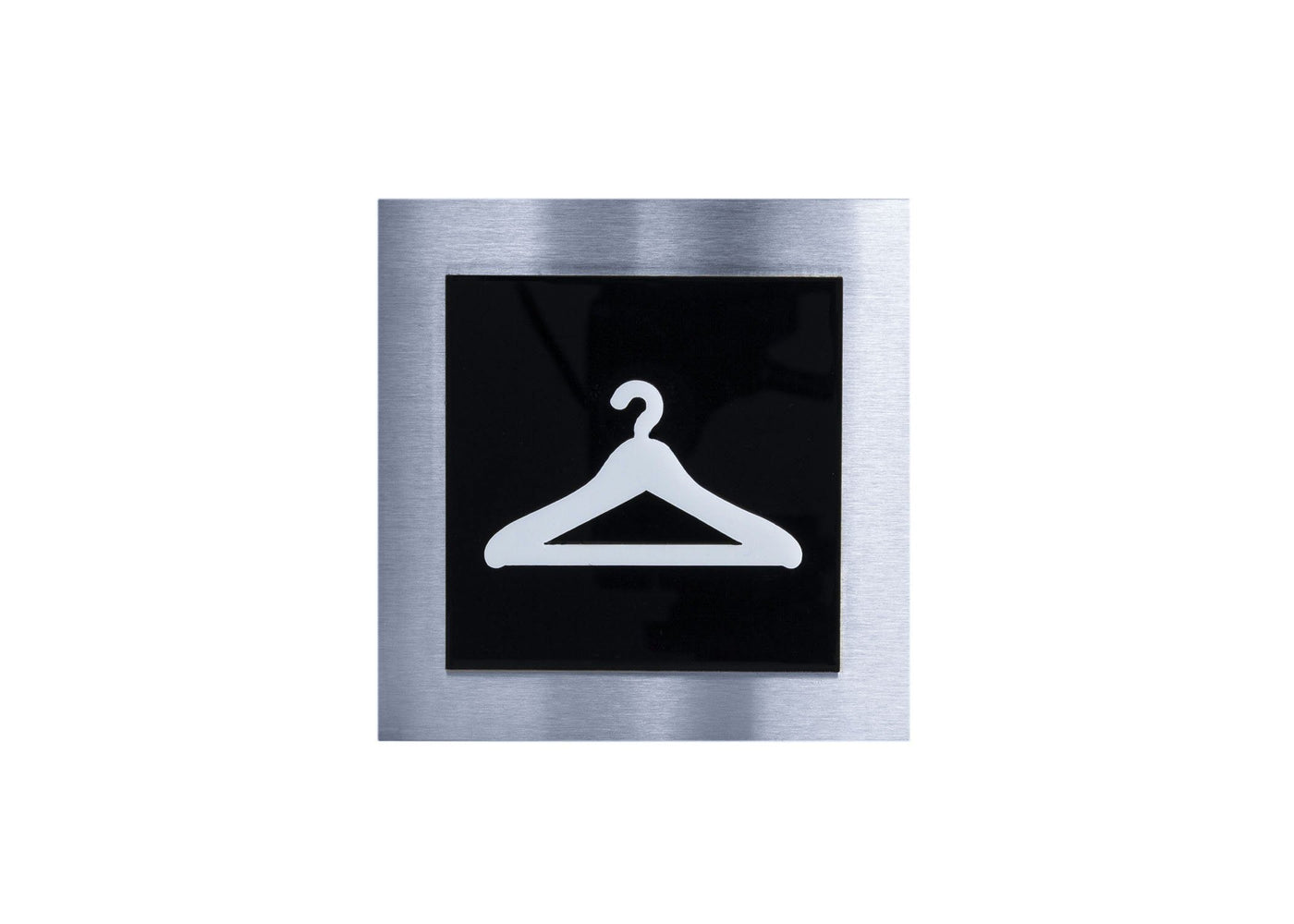 Wardrobe Steel Signs Information signs black / white pictogram Bsign