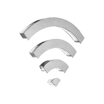Steel Wi-Fi Symbol for Wall Information signs clear acrylic glass and stainless steel Bsign - Photo #1