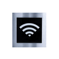 Wi-Fi Steel Wall Plate for Office Information signs black / white pictogram Bsign - Photo #3