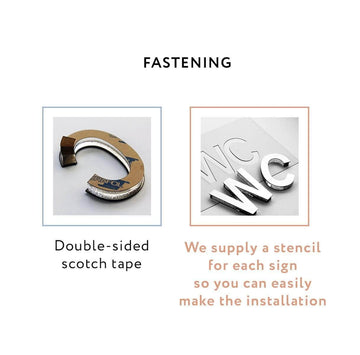 Steel Wi-Fi Symbol for Wall Information signs Fastening Bsign - Photo #5