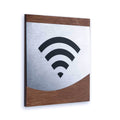 Wi-Fi Steel Sign for Office Information signs Indian Rosewood Bsign - Photo #5