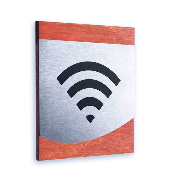 Wi-Fi Steel Sign for Office Information signs Redwood Bsign