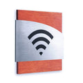 Steel Wi-Fi Plate for Waiting Room Information signs Redwood Bsign - Photo #7