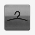 Wardrobe - Stainless Steel Sign Information signs square Bsign - Photo #1
