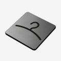 Wardrobe - Stainless Steel Sign Information signs square Bsign - Photo #2