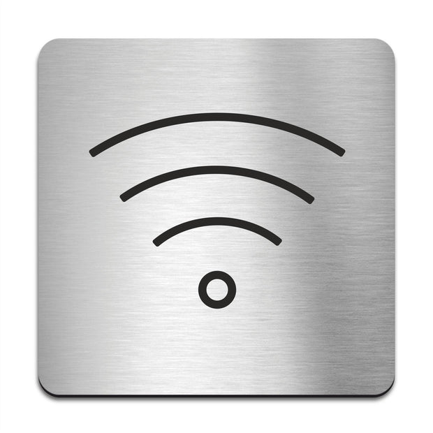 Табличка "Wi-Fi" — Нержавеющая сталь
