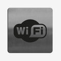 Wi-Fi Zone - Stainless Steel Sign Information signs square Bsign - Photo #1