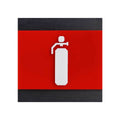 Extinguisher Fire Safety Wooden Wall Sign Information signs Anthracite Gray Bsign - Photo #4
