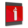 Extinguisher Fire Safety Wooden Wall Sign Information signs Anthracite Gray Bsign - Photo #5