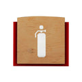 Wood Extinguisher Fire Safety Sign for Office Information signs Natural wood Bsign - Photo #6