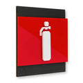 Extinguisher Fire Safety Wooden Wall Sign Information signs Dark Wenge Bsign - Photo #1