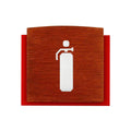 Wood Extinguisher Fire Safety Sign for Office Information signs Redwood Bsign - Photo #7