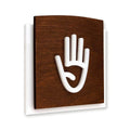 Staff Only Wooden Sign for Door Information signs Indian Rosewood Bsign - Photo #1