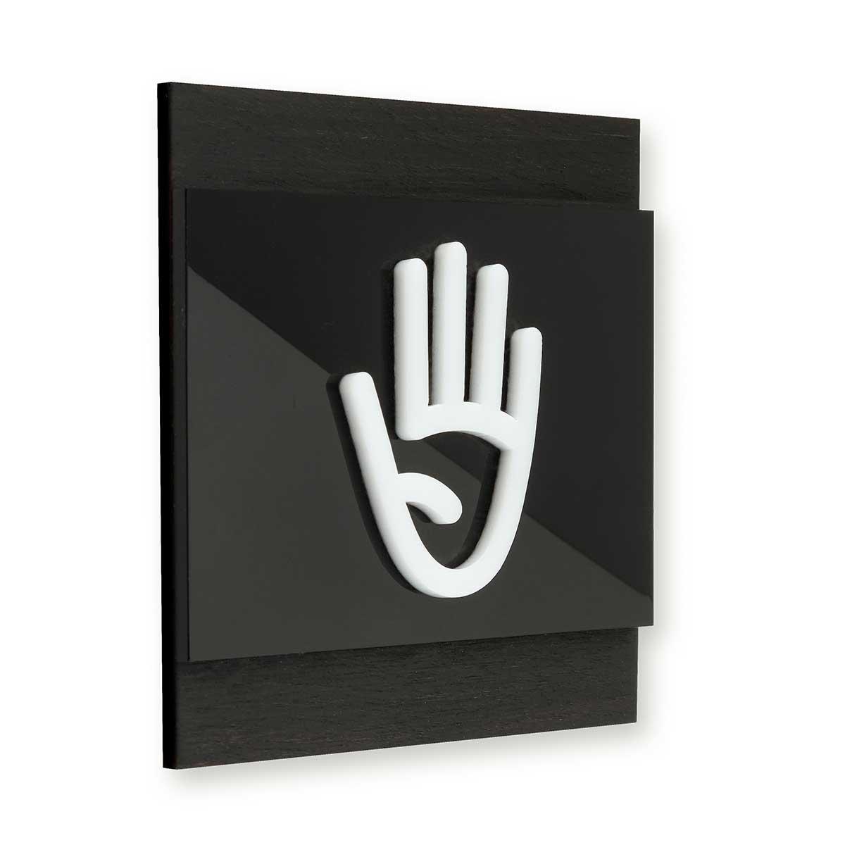 Employees Only Wooden Door Signs Information signs Dark Wenge Bsign