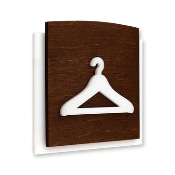 Wardrobe Wooden Door Sign Information signs Indian Rosewood Bsign - Photo #1