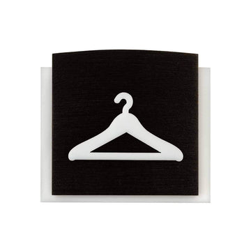 Wardrobe Wooden Door Sign Information signs Dark Wenge Bsign - Photo #4