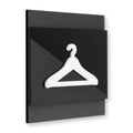 Wooden Hanger Pictogram for Wardrobe Information signs Anthracite Gray Bsign - Photo #6