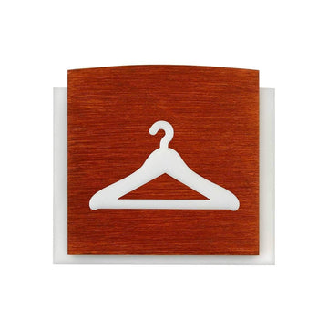 Wardrobe Wooden Door Sign Information signs Redwood Bsign - Photo #7