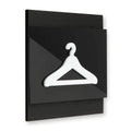 Wooden Hanger Pictogram for Wardrobe Information signs Dark Wenge Bsign - Photo #1