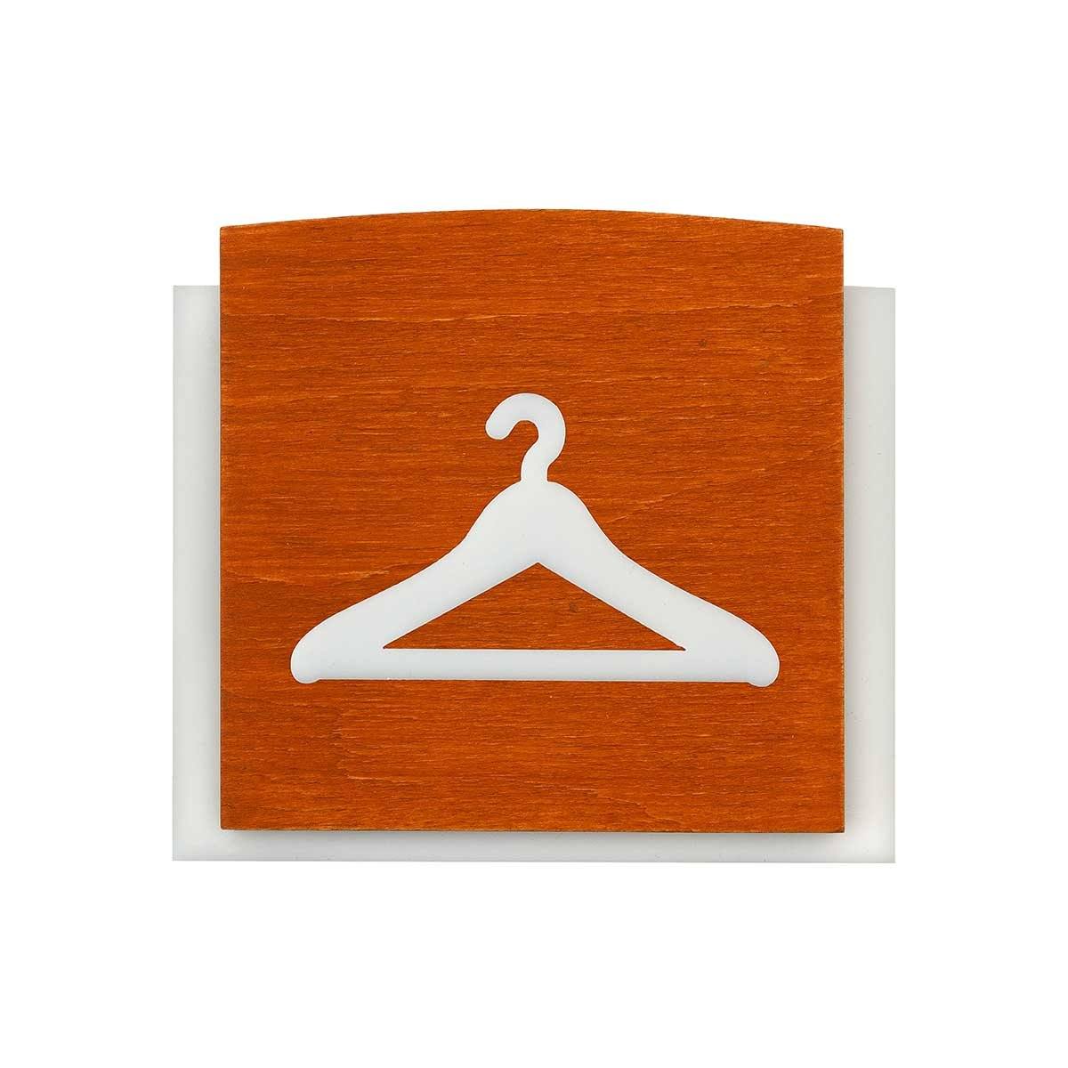 Wardrobe Wooden Door Sign Information signs Walhunt Bsign