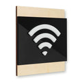Wooden Wi-Fi Wall Signs Information signs Natural wood Bsign - Photo #8