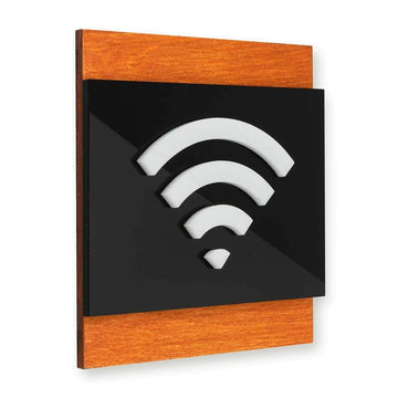 Wooden Wi-Fi Wall Signs Information signs Walhunt Bsign - Photo #9